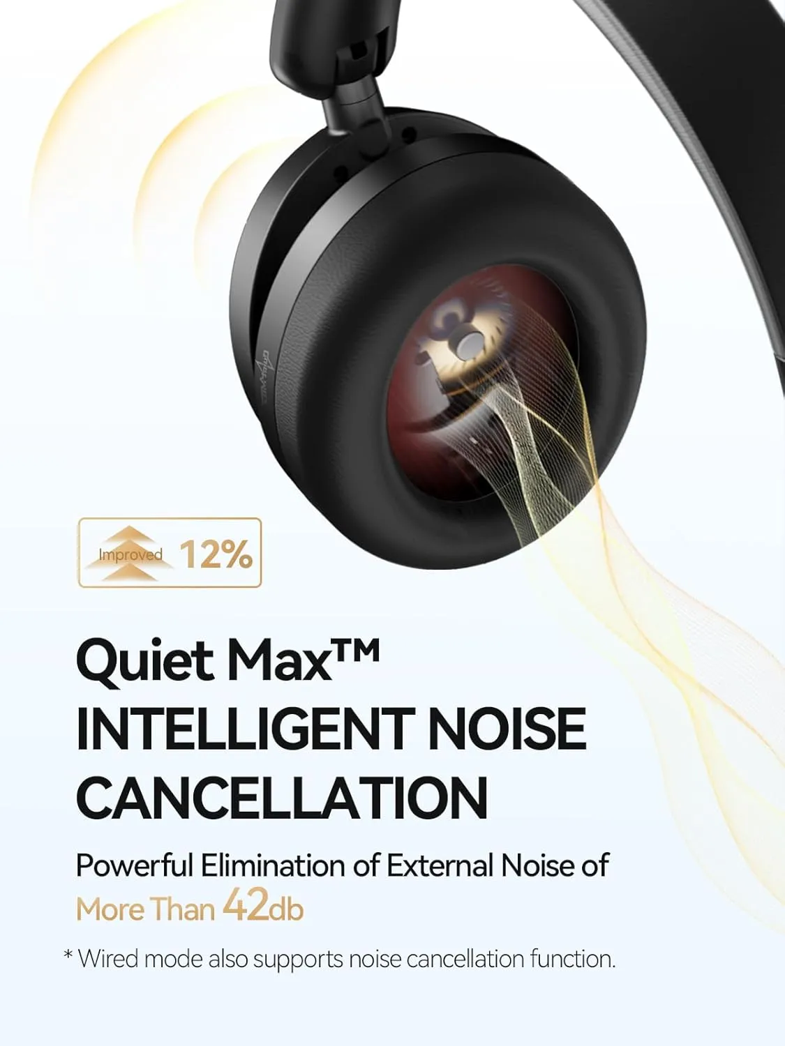 1MORE SonoFlow-Pro Noise Cancelling Headphones - HQ51 Over Ear Bluetooth Headphones with LDAC for Hi-Res Wireless Audio,100H Playtime,Bluetooth 5.4,QuietMax ANC, Comfortable Fit,Clear Calls