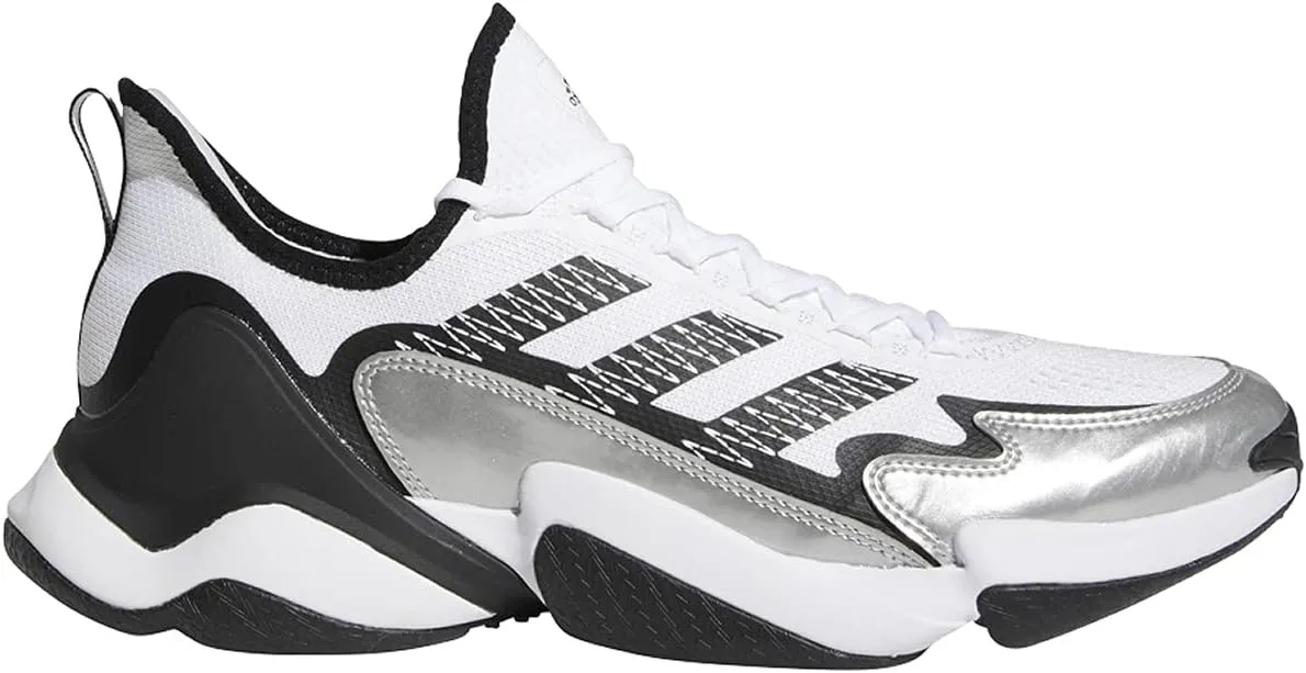 adidas mens SM Impact FLX Football Shoes, White-core Black-silver Metallic, 11.5