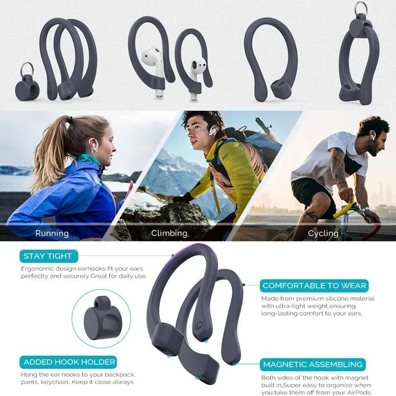 Ahastyle Wireless Earphones with Magnetic Earhooks for Apple Airpods