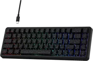 AK680 MAX Wired Gaming Keyboard with Hall Effect Switch, Rapid Trigger Magnetic Keyboard with 8K Polling Rate, Top Structure, RGB Backlight (Black Contour Line)