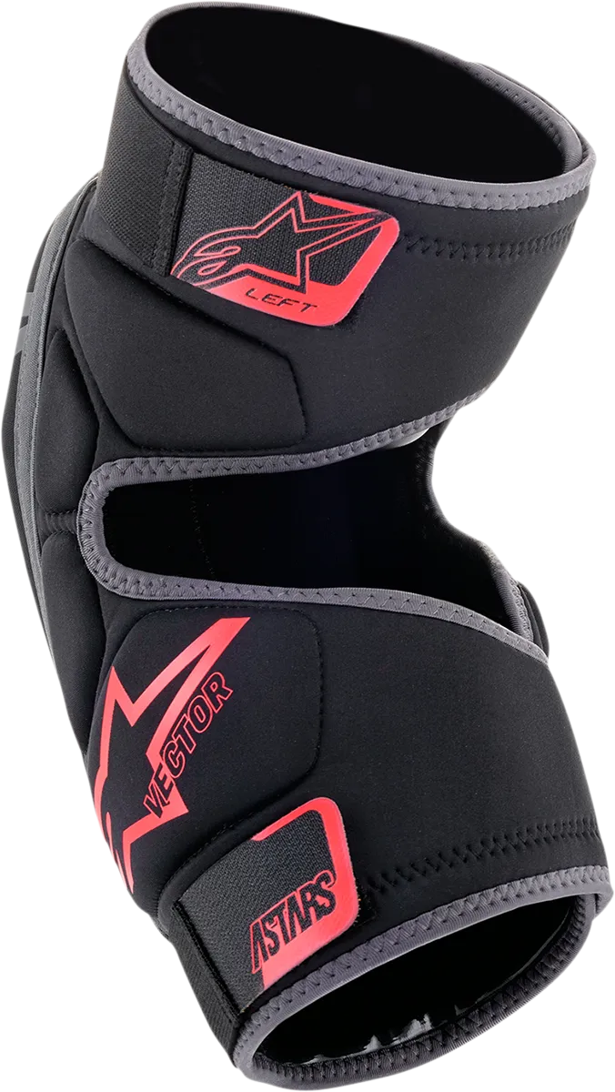 ALPINESTARS Vector Knee Guards - Black/Anthracite/Red - L/XL 1650621-1036L/X