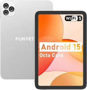 Android Tablet,10 inch Tablets 2025,8GB (4 4) RAM 128GB Storage (Expandable),Octa-Core Processor,HD Display,Dual Cameras,6000mAh Battery,GPS, Wi-Fi 5,Bluetooth 5.0,Incell Screen,Metal Shell