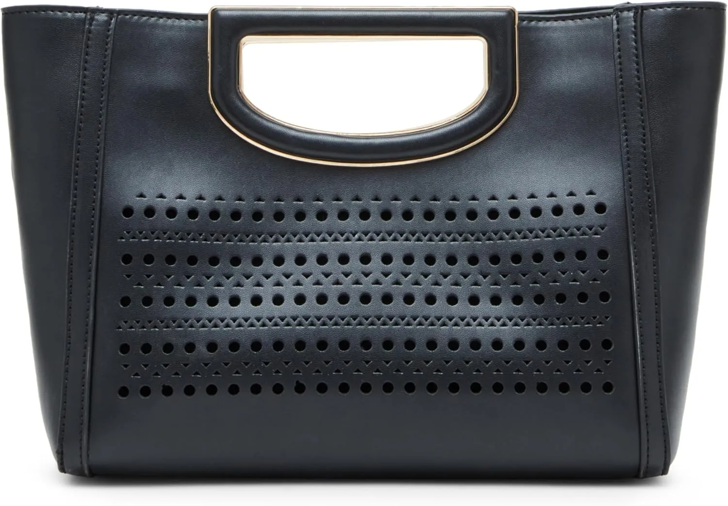 Anne Klein Perforated Cut Out Handle Satchel