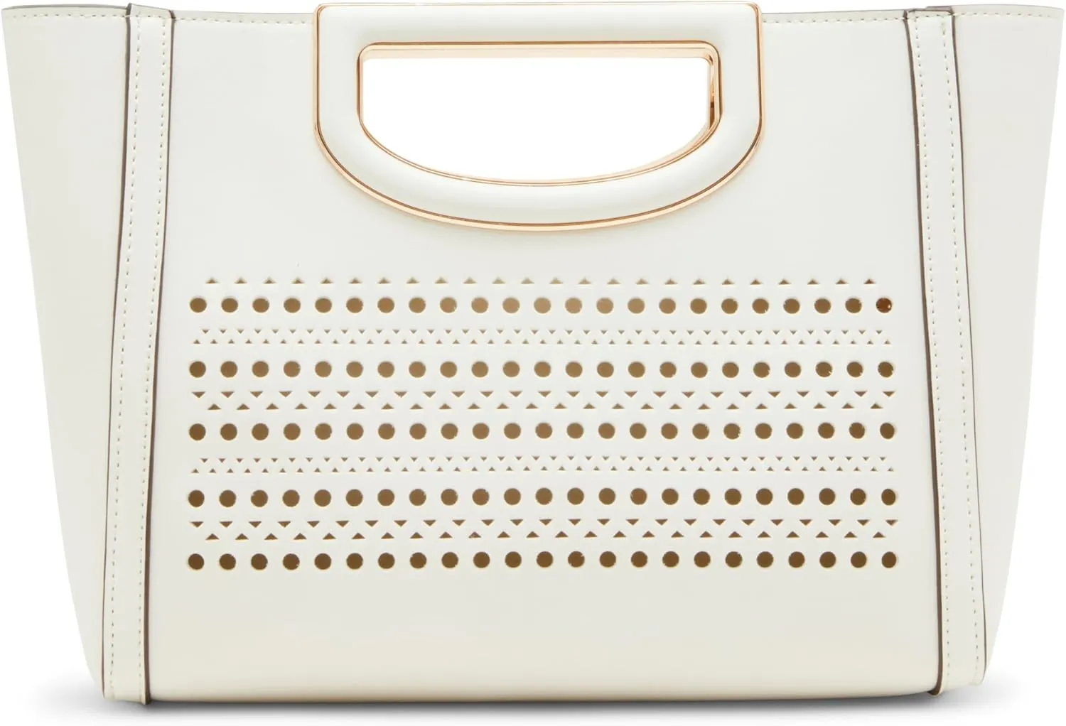 Anne Klein Perforated Cut Out Handle Satchel