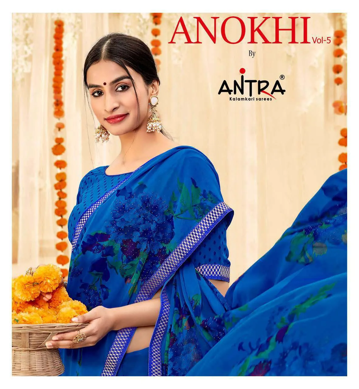 Antra Anokhi Gram Chiffon Printed Saree Casual Wear Collection