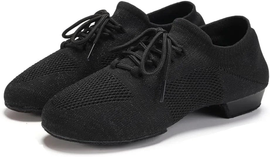 AOQUNFS Practice Dance Shoes Slip on Dance Shoes for Women Split Sole Jazz Shoes for Girl,XD-Model XD