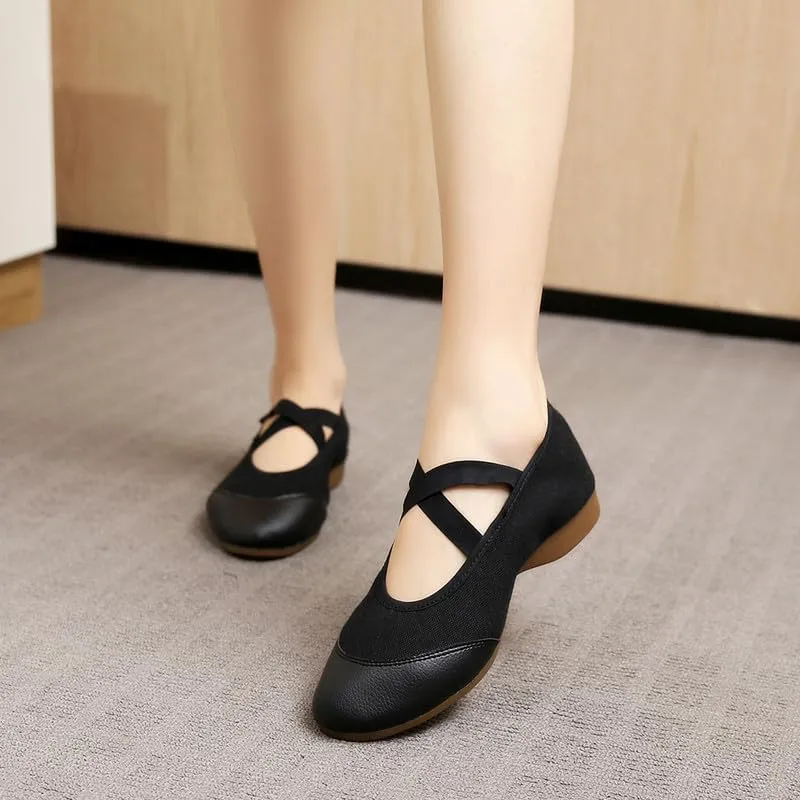 AOQUNFS Womens Latin Dance Shoes Close Toe Ballroom Dance Practice Shoes