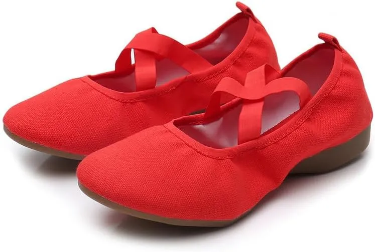 AOQUNFS Womens Latin Dance Shoes Close Toe Ballroom Dance Practice Shoes