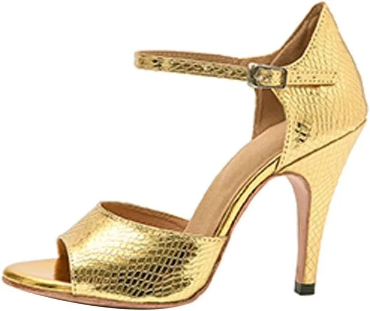 AOQUNFS Women's Latin Dance Shoes Open Toe Ballroom Salsa Tango Dance Performance Shoes