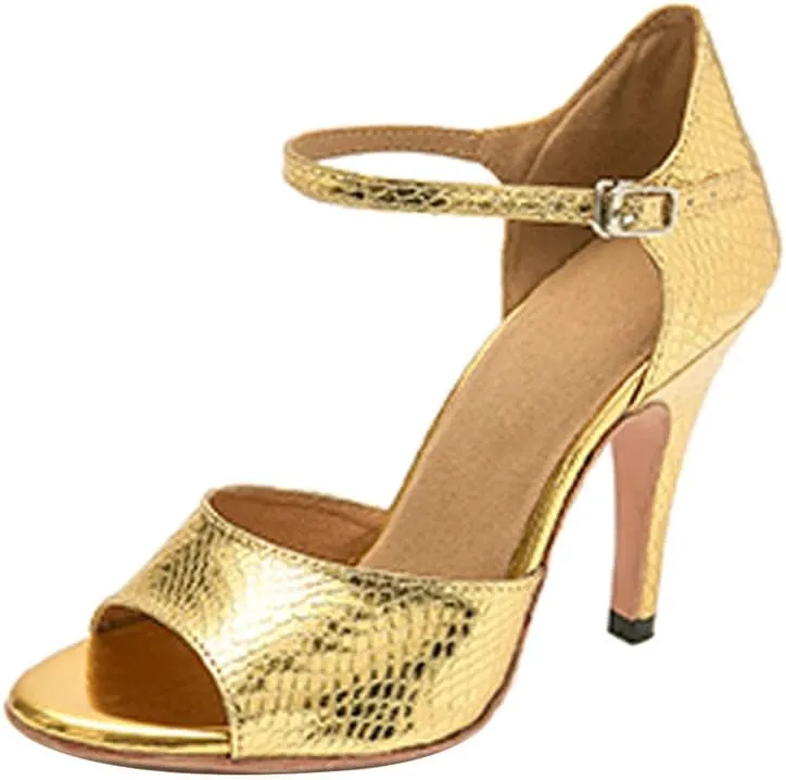 AOQUNFS Women's Latin Dance Shoes Open Toe Ballroom Salsa Tango Dance Performance Shoes