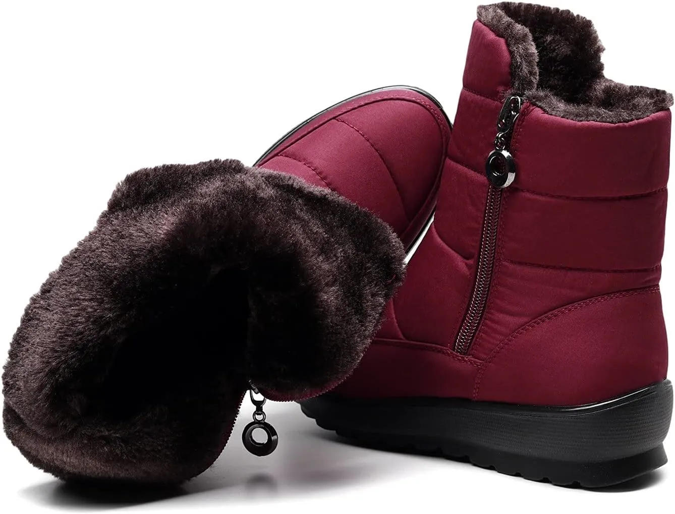 Arch Support Winter Boot Shoes Boots Women's Winter Non slip Velvet Flat bottomed Warm Snow Sequin Snow Boots for Women