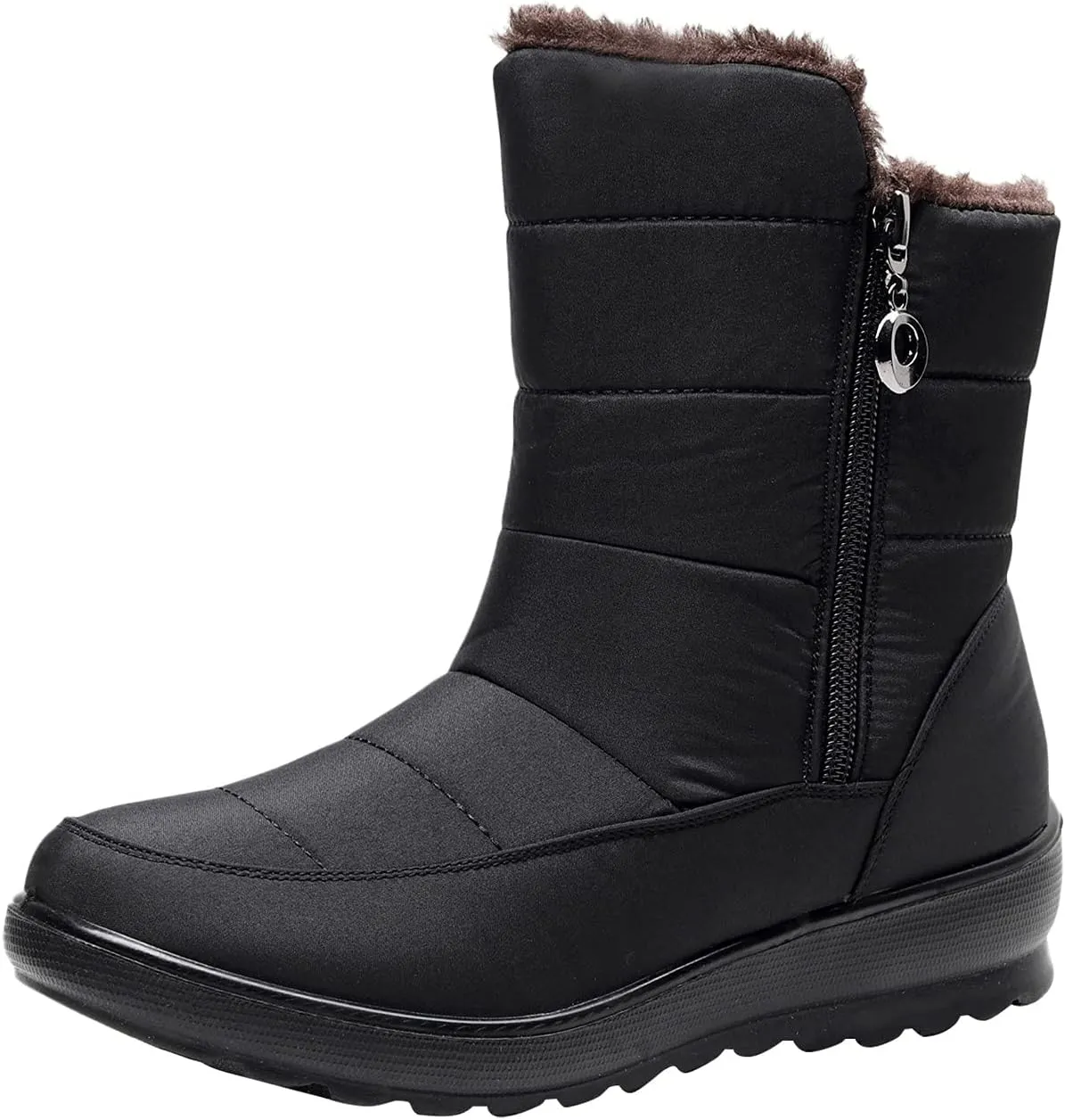 Arch Support Winter Boot Shoes Boots Women's Winter Non slip Velvet Flat bottomed Warm Snow Sequin Snow Boots for Women