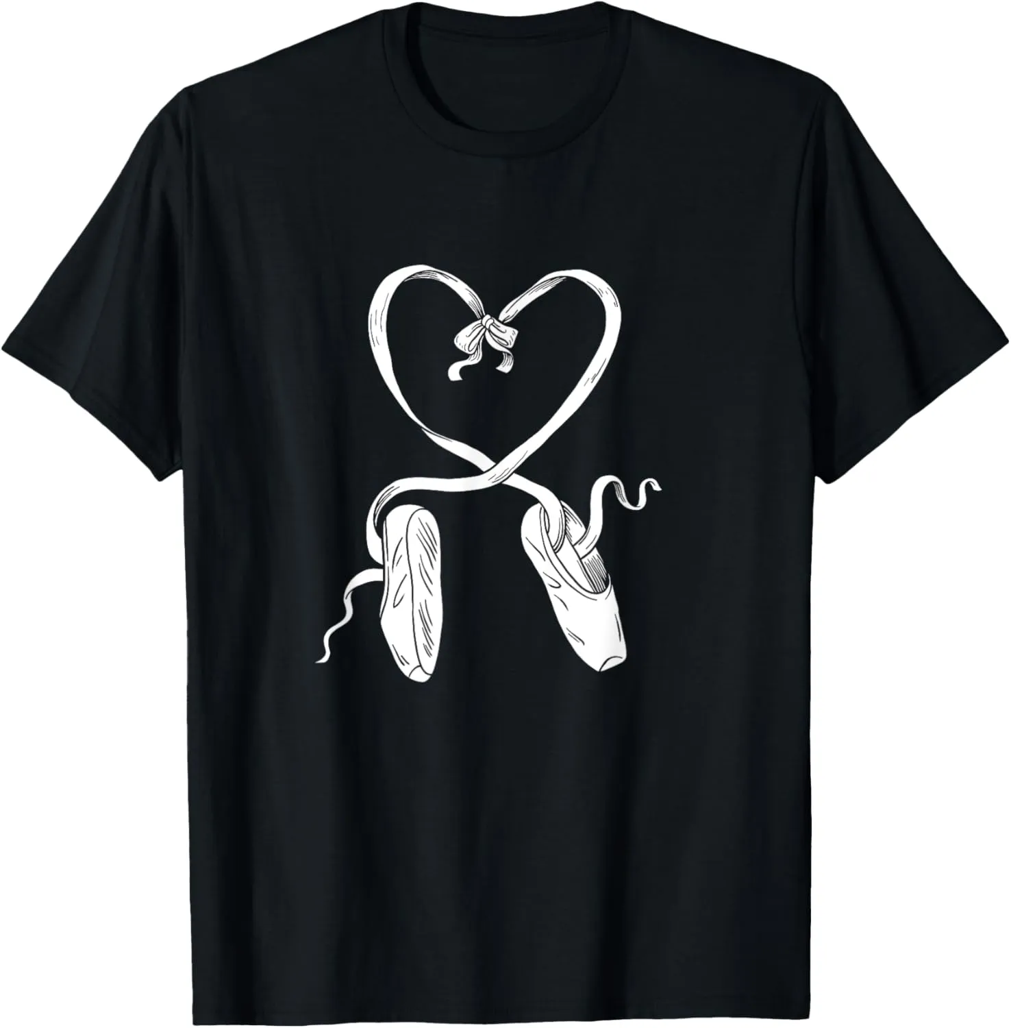 Ballet Shoes Ballet Dancer Heart Valentines Day Gift Dancing T-Shirt