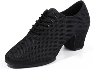 Ballroom Dance Shoes for Women, Ladies Salsa Latin Tango Beginner Practice Shoes Rubber Sole Dancing Shoes
