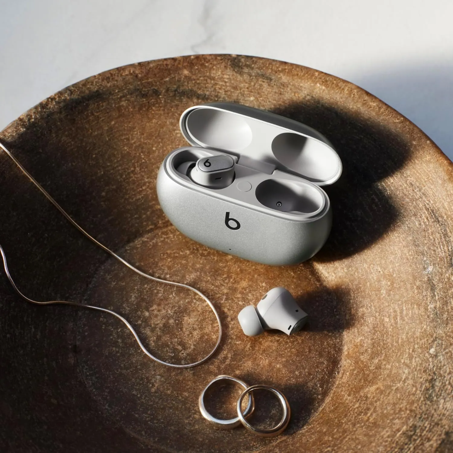 Beats Studio Buds   - Silver with AppleCare  (2 Years)