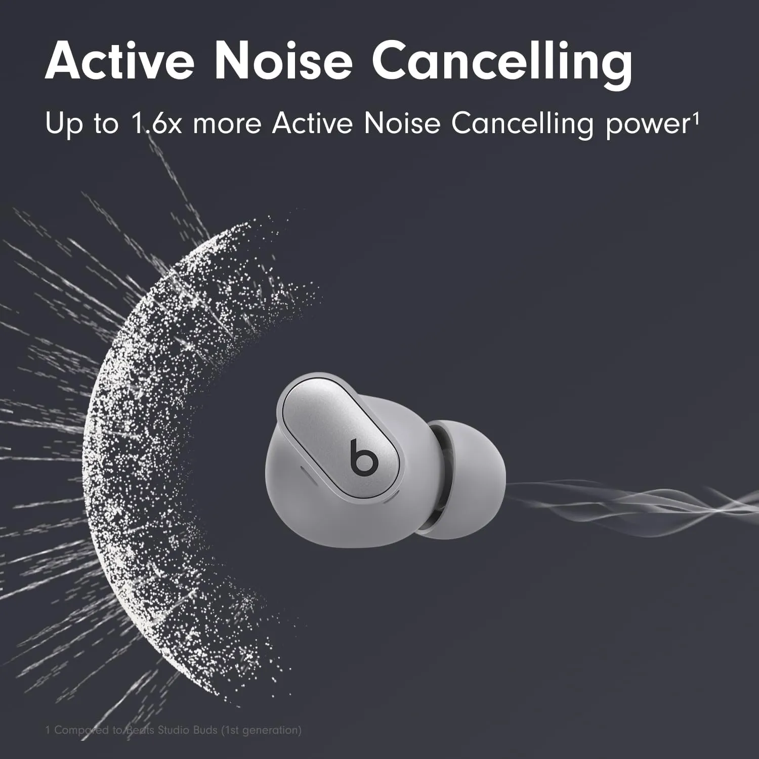 Beats Studio Buds   - Silver with AppleCare  (2 Years)