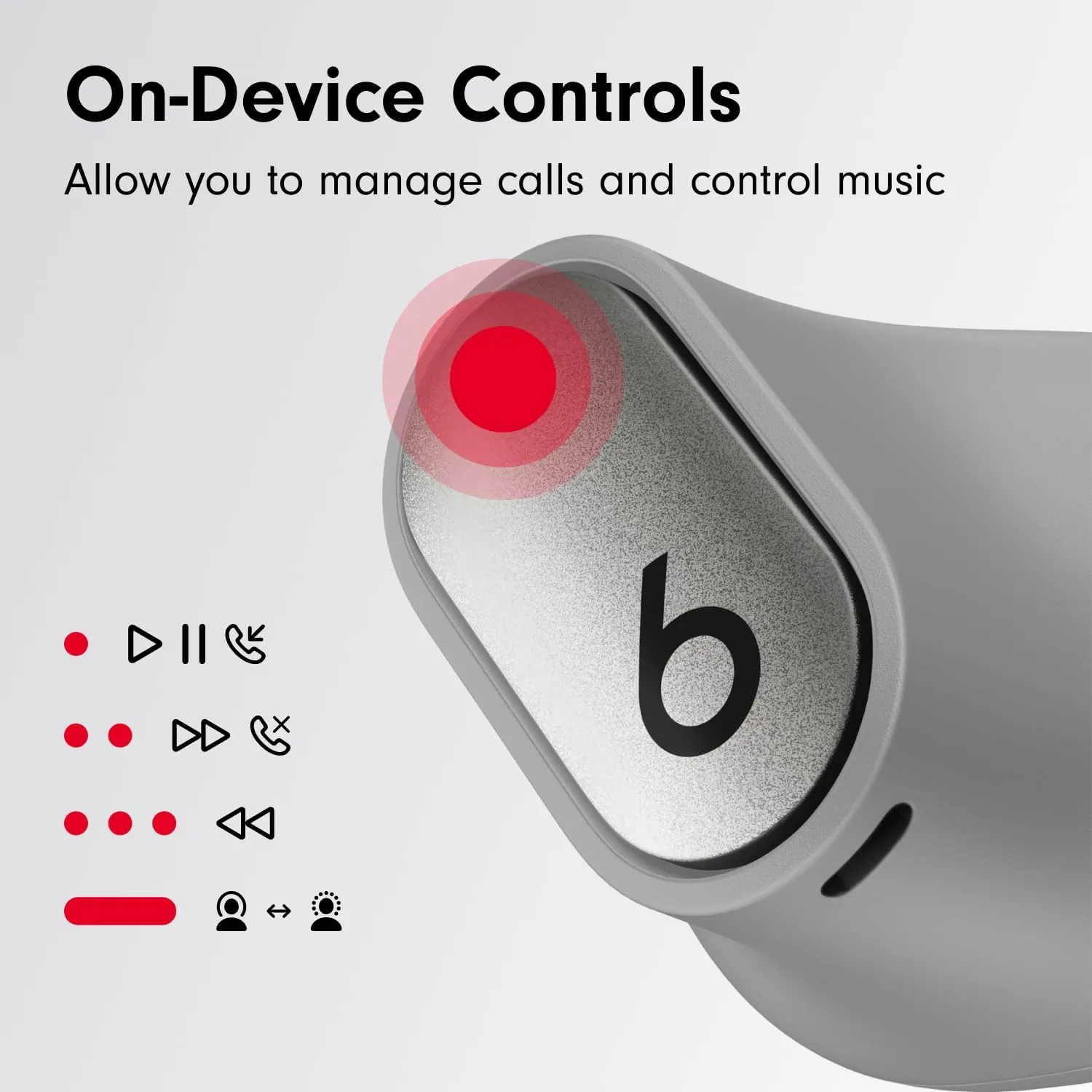 Beats Studio Buds   - Silver with AppleCare  (2 Years)