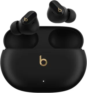 Beats Studio Buds   | True Wireless Noise Cancelling Earbuds, Enhanced Apple & Android Compatibility, Built-in Microphone, Sweat Resistant Bluetooth Headphones, Spatial Audio - Black/Gold