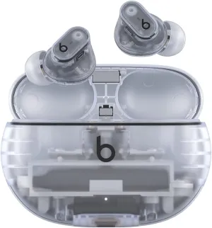 Beats Studio Buds   | True Wireless Noise Cancelling Earbuds, Enhanced Apple & Android Compatibility, Built-in Microphone, Sweat Resistant Bluetooth Headphones, Spatial Audio - Transparent