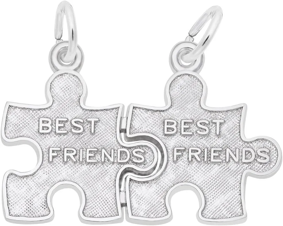 Best Friend Puzzle Charm, Charms for Bracelets and Necklaces