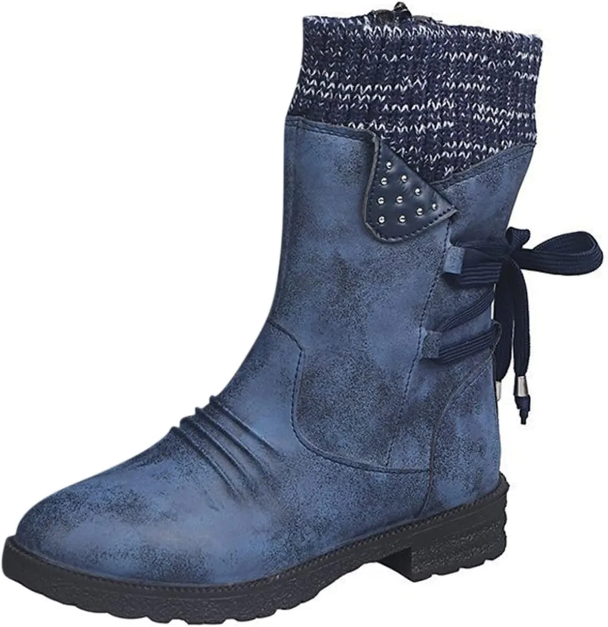 Black Winter Boots for Women Short Womens Winter Ankle Snow Boots Women Winter Booties Size 11 Womens Waterproof Hiking Boots Extra Wide Width Botas De Mujer Para La Nieve Que No Se Resbale