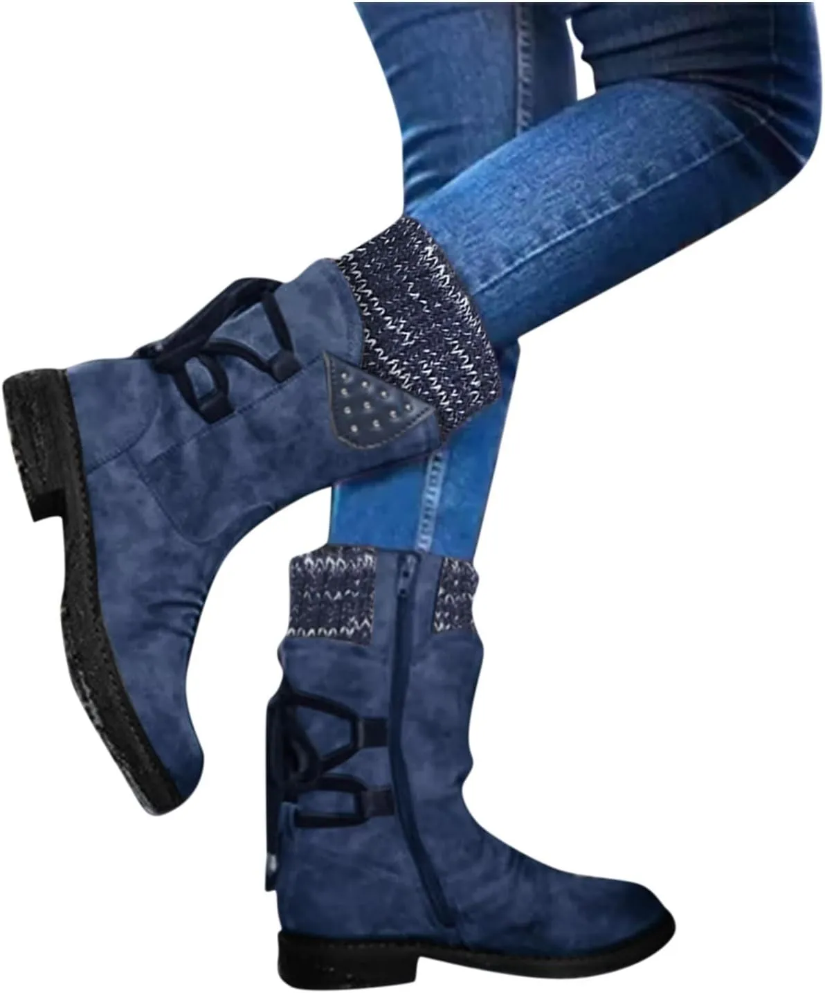 Black Winter Boots for Women Short Womens Winter Ankle Snow Boots Women Winter Booties Size 11 Womens Waterproof Hiking Boots Extra Wide Width Botas De Mujer Para La Nieve Que No Se Resbale