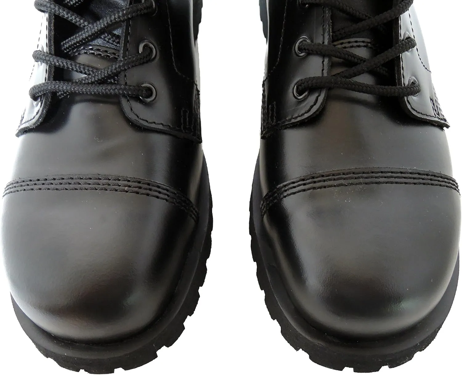 Boots & Braces England Mens 14 Eye Black Steel Toe Rangers