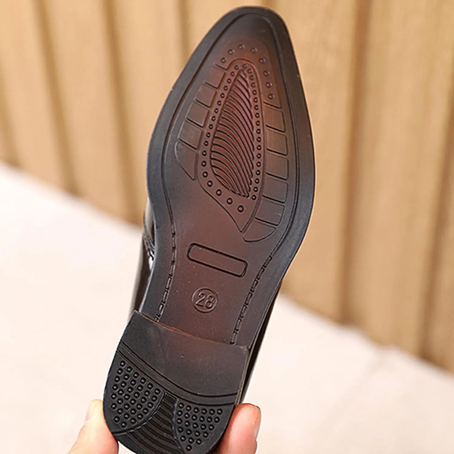 Boy's Classic Oxfor??s Dress Shoes Pointed Toe Paten?? Formal Dress Shoes Lace Up Wedding Toddlers Sandals for Girls