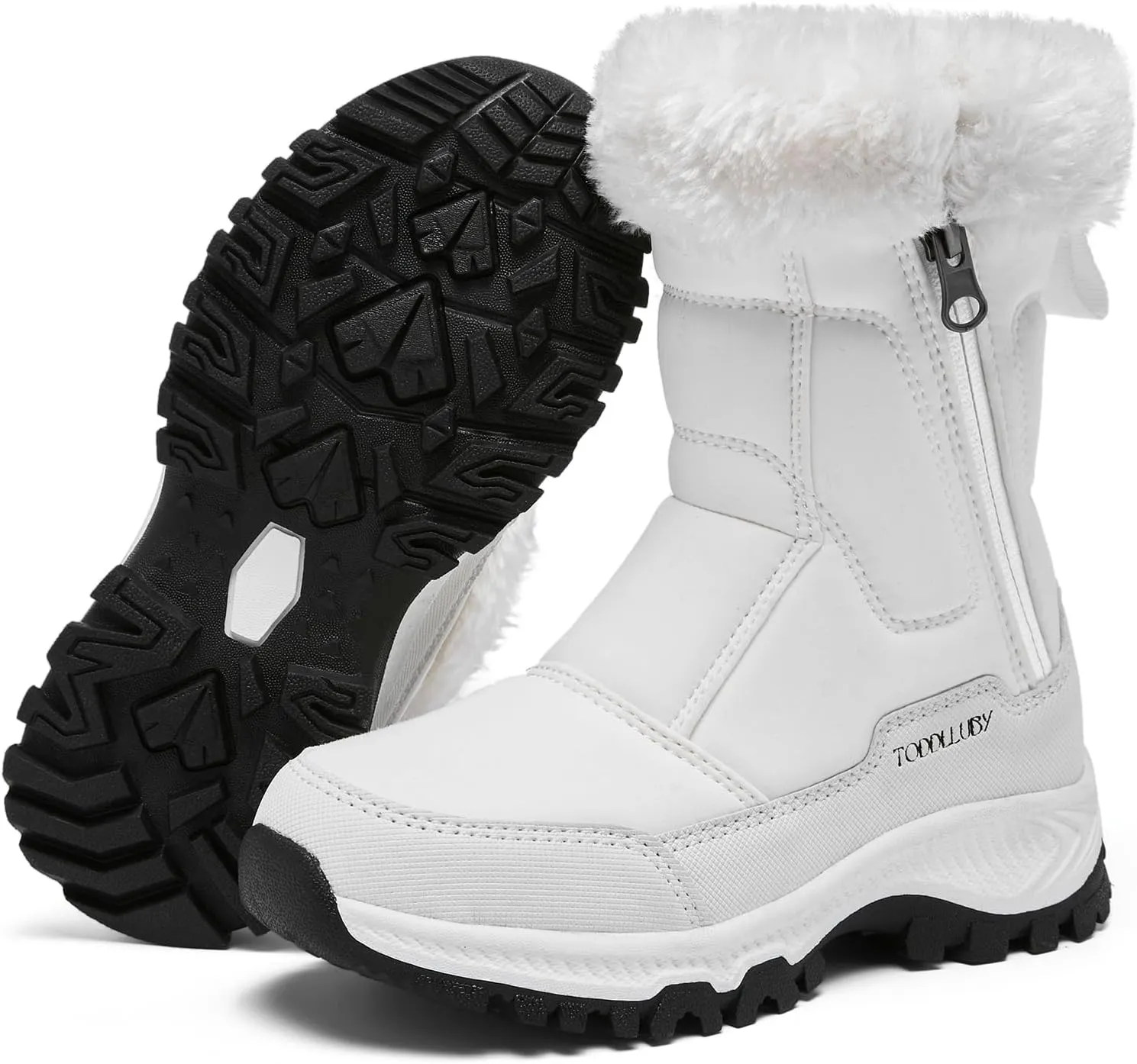 Boys Girls Kids Cute Snow Boots Waterproof Slip Resistant Outdoor Winter Boots Shoes Little Kid/Big Kid
