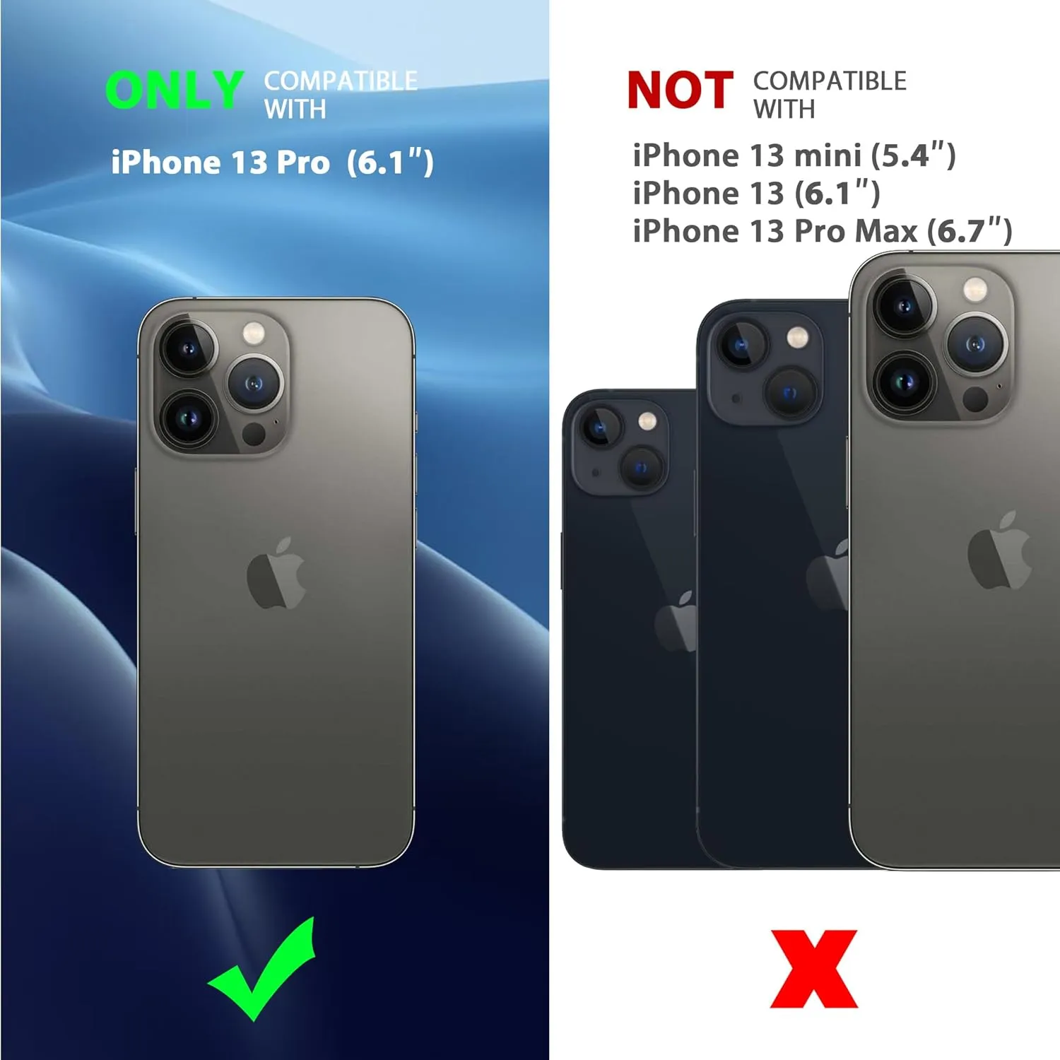 CACOE Magnetic Case for iPhone 13 Pro 6.1 inch-Compatible with MagSafe & Magnetic Car Phone Mount,Anti-Fingerprint TPU Thin Phone Cases Cover Protective Shockproof (Dark Green)