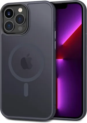 CACOE Magnetic Case for iPhone 13 Pro 6.1 inch-Compatible with MagSafe & Magnetic Car Phone Mount,TPU Thin Phone Cases Cover Protective Shockproof Anti-Fingerprint(Dark Blue)