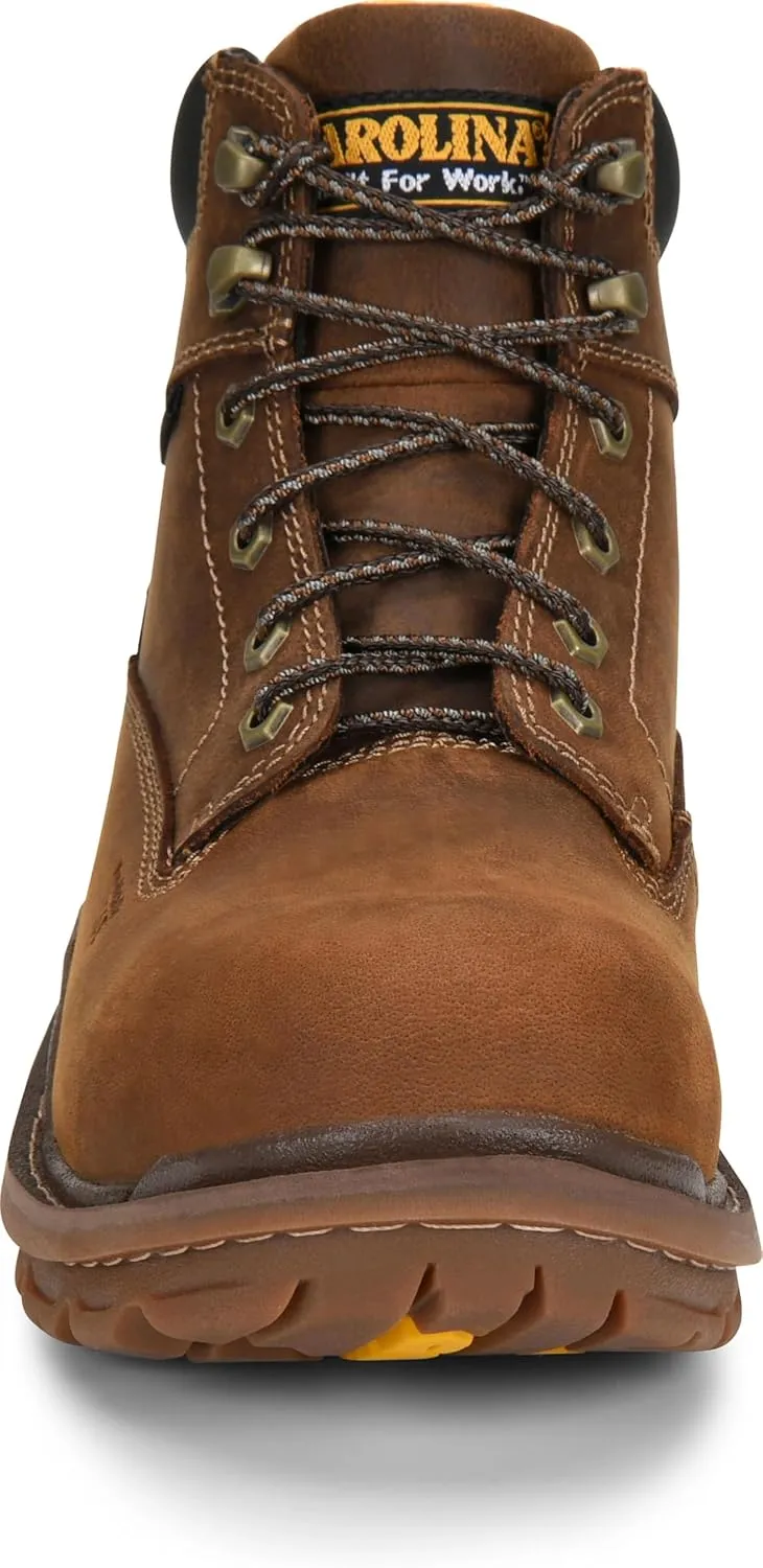 Carolina Dormite 6" Composite Toe Waterproof Work Boots for Men - EVA Footbed, PU Midsole, and Oil- & Slip-Resistant Rubber Outsole, EH-Rated