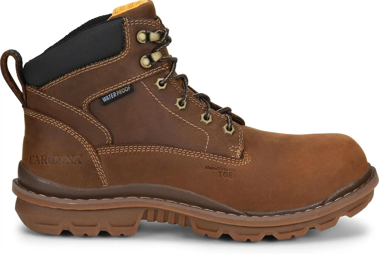 Carolina Dormite 6" Composite Toe Waterproof Work Boots for Men - EVA Footbed, PU Midsole, and Oil- & Slip-Resistant Rubber Outsole, EH-Rated