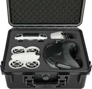 Case for DJI NEO Drone Combo, Waterproof Hard Carrying Cases for DJI NEO Motion Fly More Combo, Goggles N3/3/2/Integra, RC 2/N3/N2/Motion 3/2, Custom Foam for Goggles 3 Cases Accessories (Case Only)