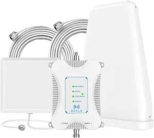 Cell Phone Signal Booster for Home Boost 5G 4G LTE 3G GSM Signal on Band 2/4/5/12/13/17/25/30/66/71 for All U.S. Carriers AT&T, Verizon, T-Mobile & More Cell Phone Booster FCC Approved