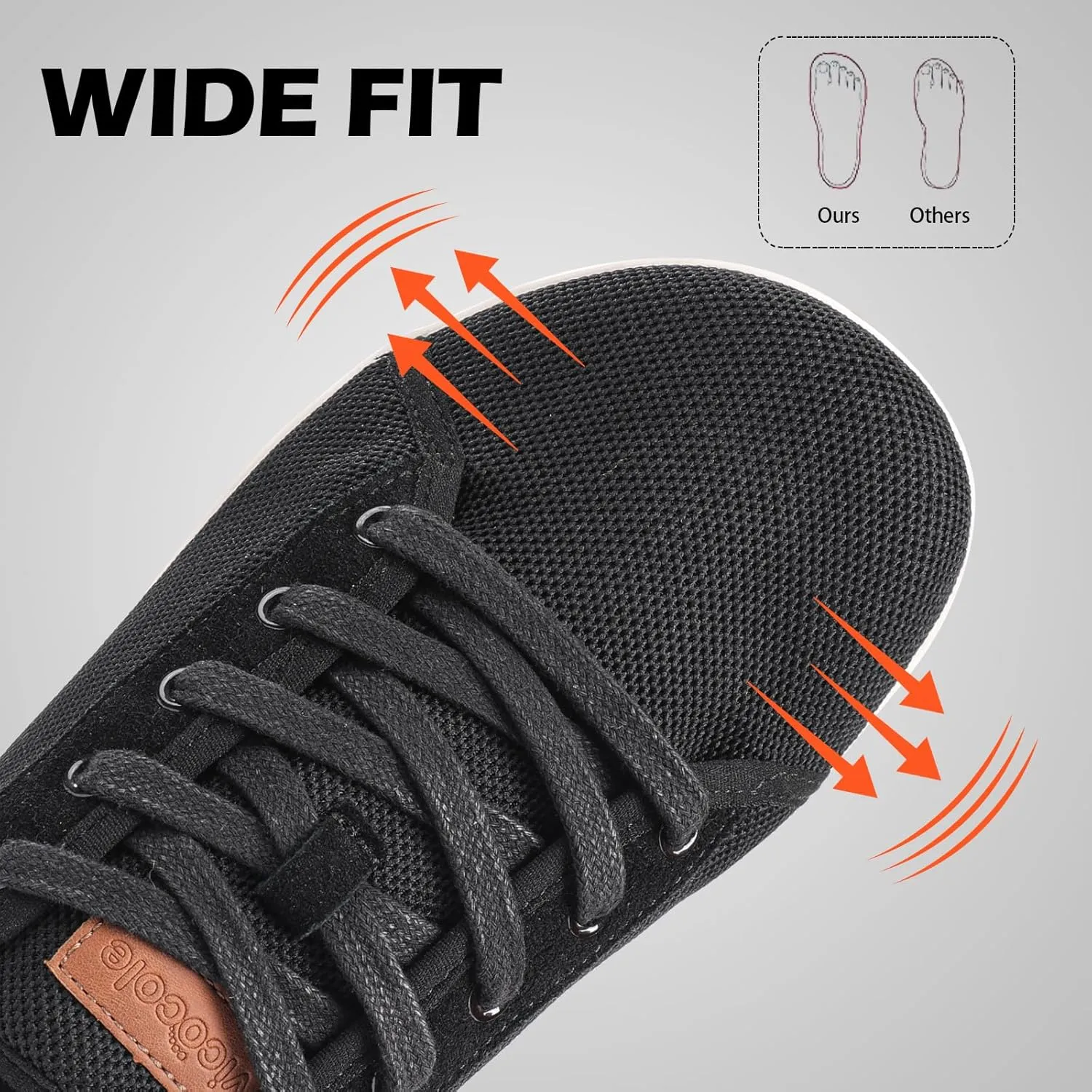CIOR Vicocole Men's Barefoot Shoes Zero Drop Sneakers Wide Toe Box Minimalist Lightweight Shoes