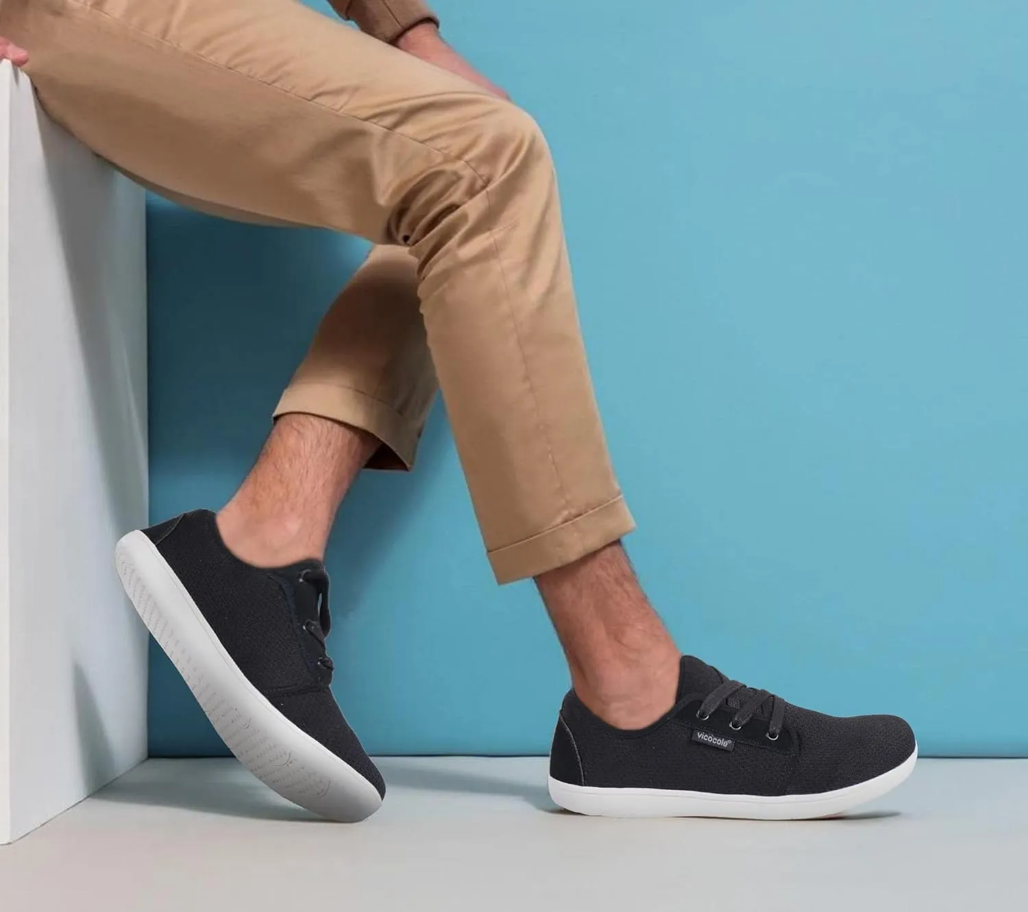 CIOR Vicocole Men's Barefoot Shoes Zero Drop Sneakers Wide Toe Box Minimalist Lightweight Shoes