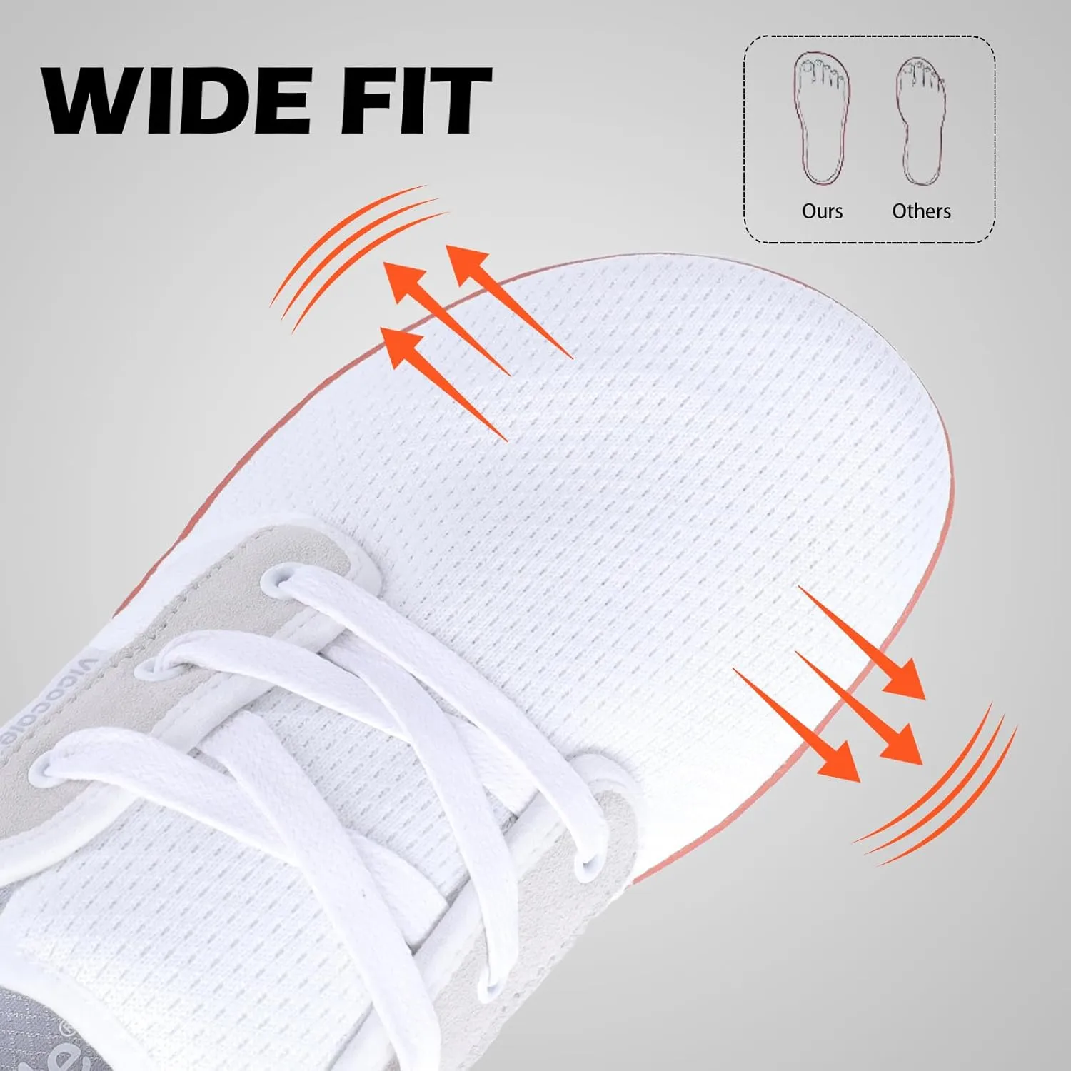 CIOR Vicocole Men's Barefoot Shoes Zero Drop Sneakers Wide Toe Box Minimalist Lightweight Shoes