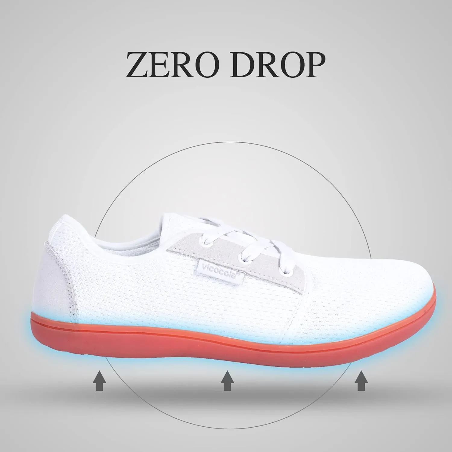 CIOR Vicocole Men's Barefoot Shoes Zero Drop Sneakers Wide Toe Box Minimalist Lightweight Shoes