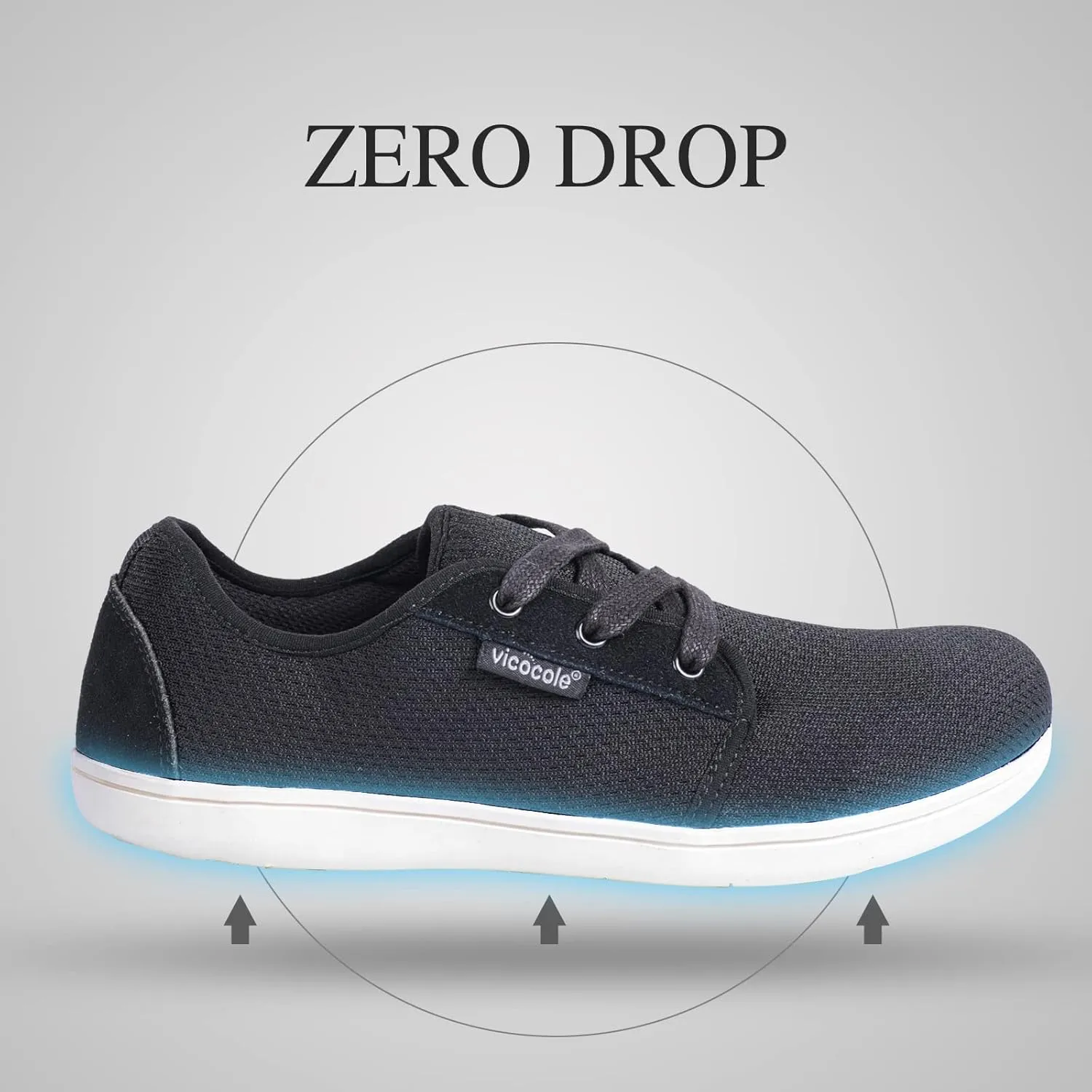 CIOR Vicocole Men's Barefoot Shoes Zero Drop Sneakers Wide Toe Box Minimalist Lightweight Shoes