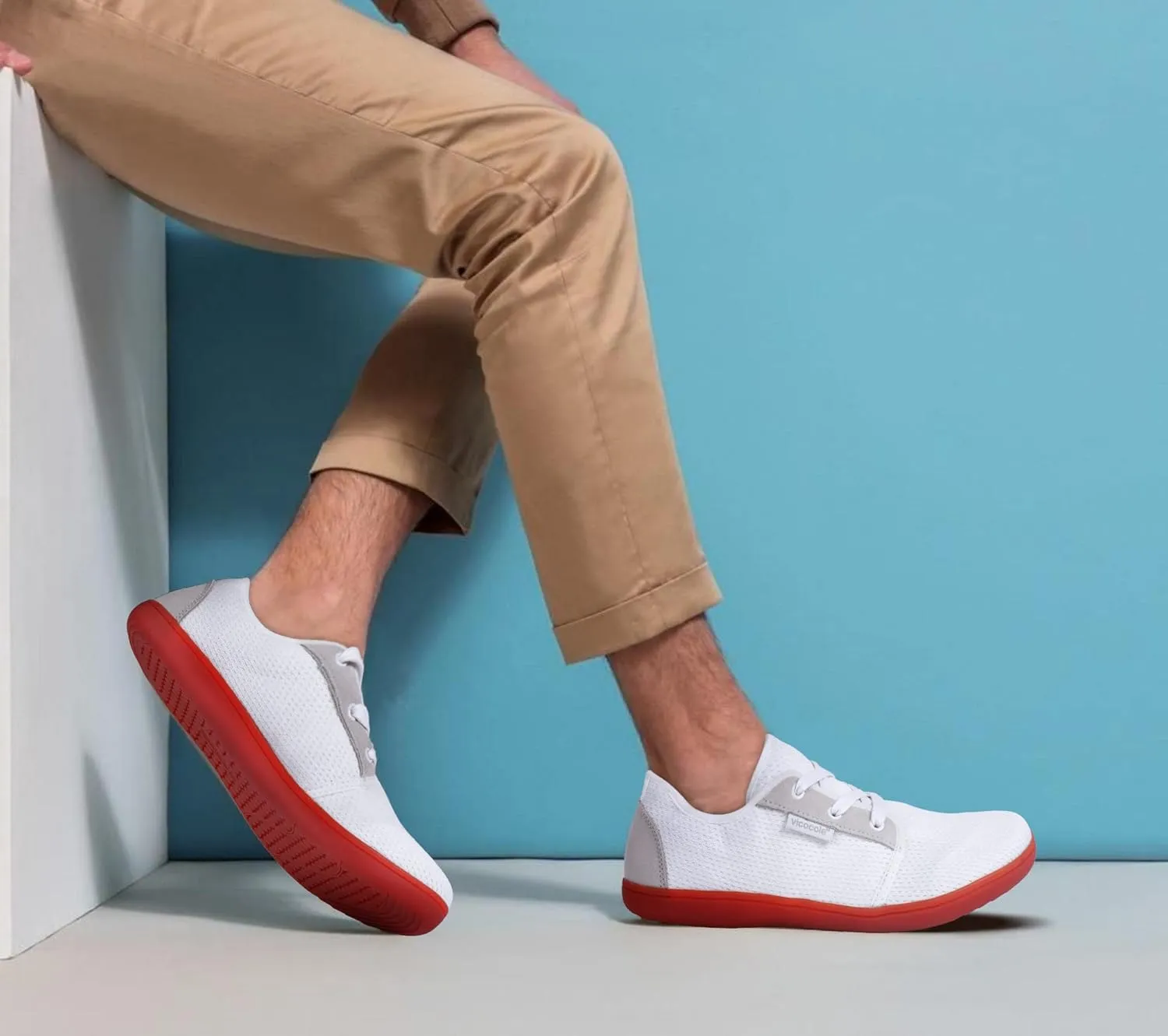 CIOR Vicocole Men's Barefoot Shoes Zero Drop Sneakers Wide Toe Box Minimalist Lightweight Shoes