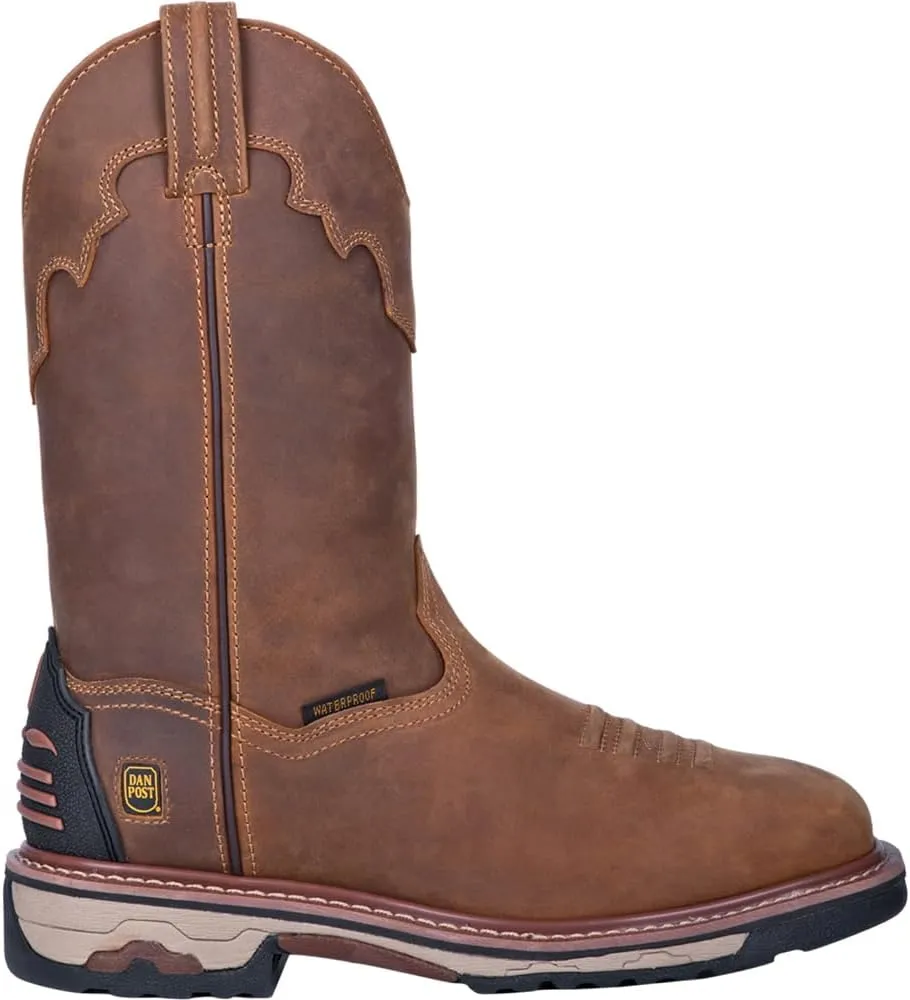 Dan Post Mens Blayde Waterproof Steel Toe Work Safety Shoes Casual - Brown - Size 10 EW