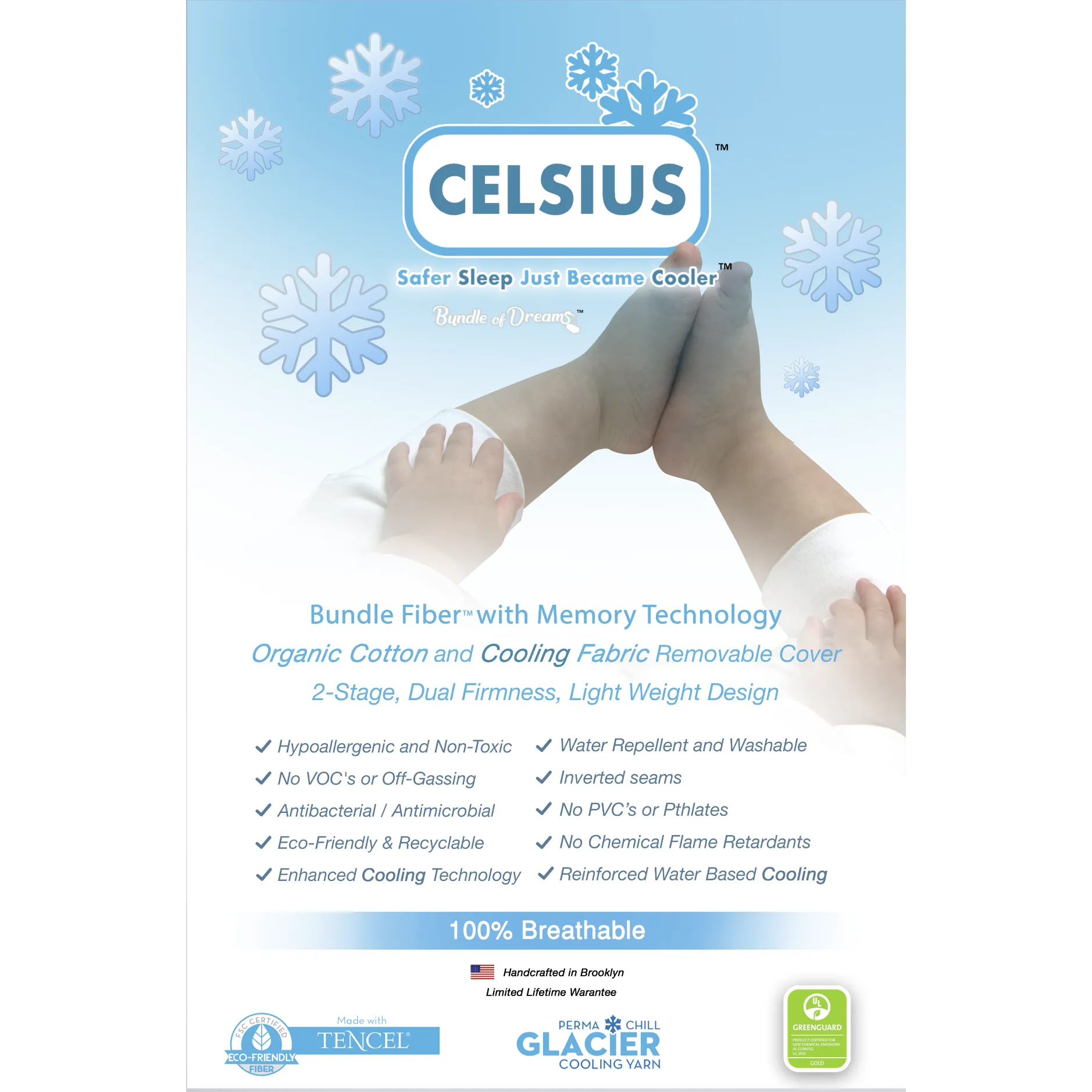 Edison Chill Celsius Cooling Crib Mattress