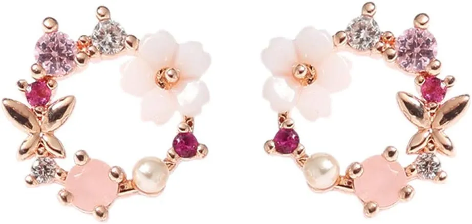 Enamel Paint Clover Leaf Clip on Earrings No Pierced for Women Party Wedding Charm Ear Clip