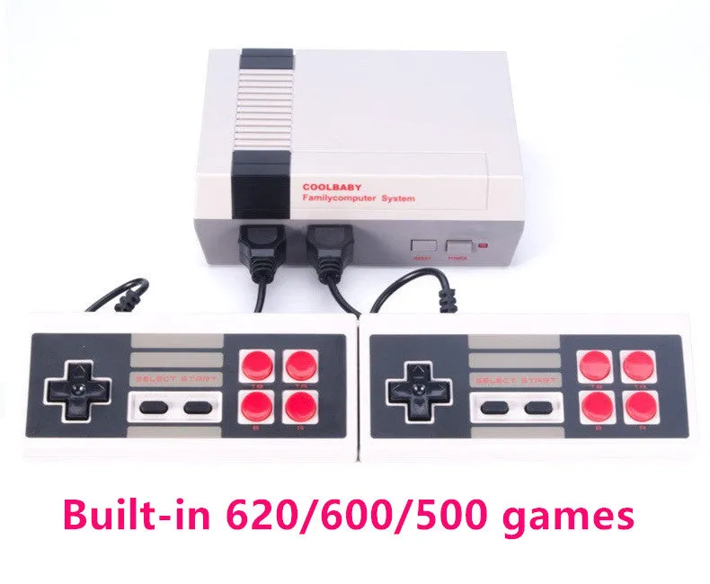 Family Mini Classic TV Game Console 8 Bit Game AV Out Retro Video Game Console Built-In 620/600/500 Games