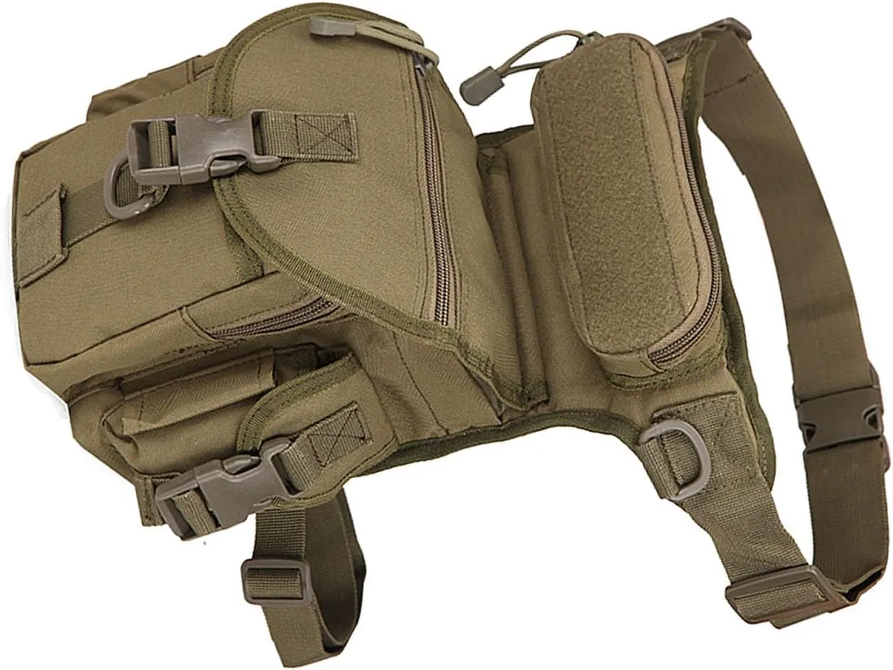 Fanny Pack With Water Bottle Holder, Hiking Gear Fishing Waist Bag Pouch Bag Hiking Fanny Pack for Running Walking Hiking Hydration Belt (Type Five)