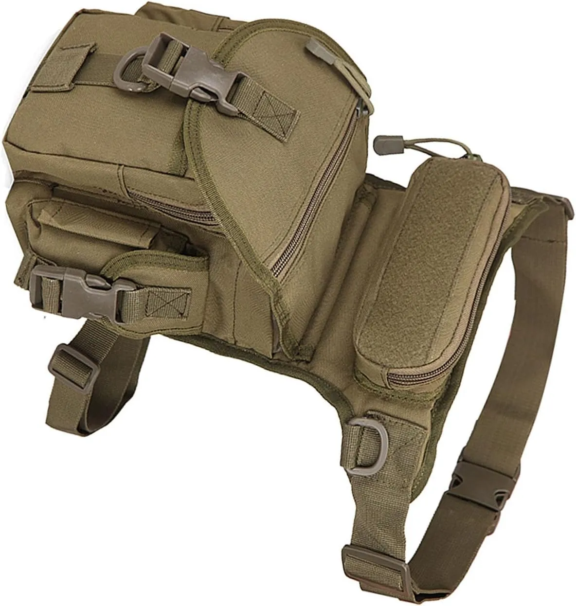 Fanny Pack With Water Bottle Holder, Hiking Gear Fishing Waist Bag Pouch Bag Hiking Fanny Pack for Running Walking Hiking Hydration Belt (Type Five)