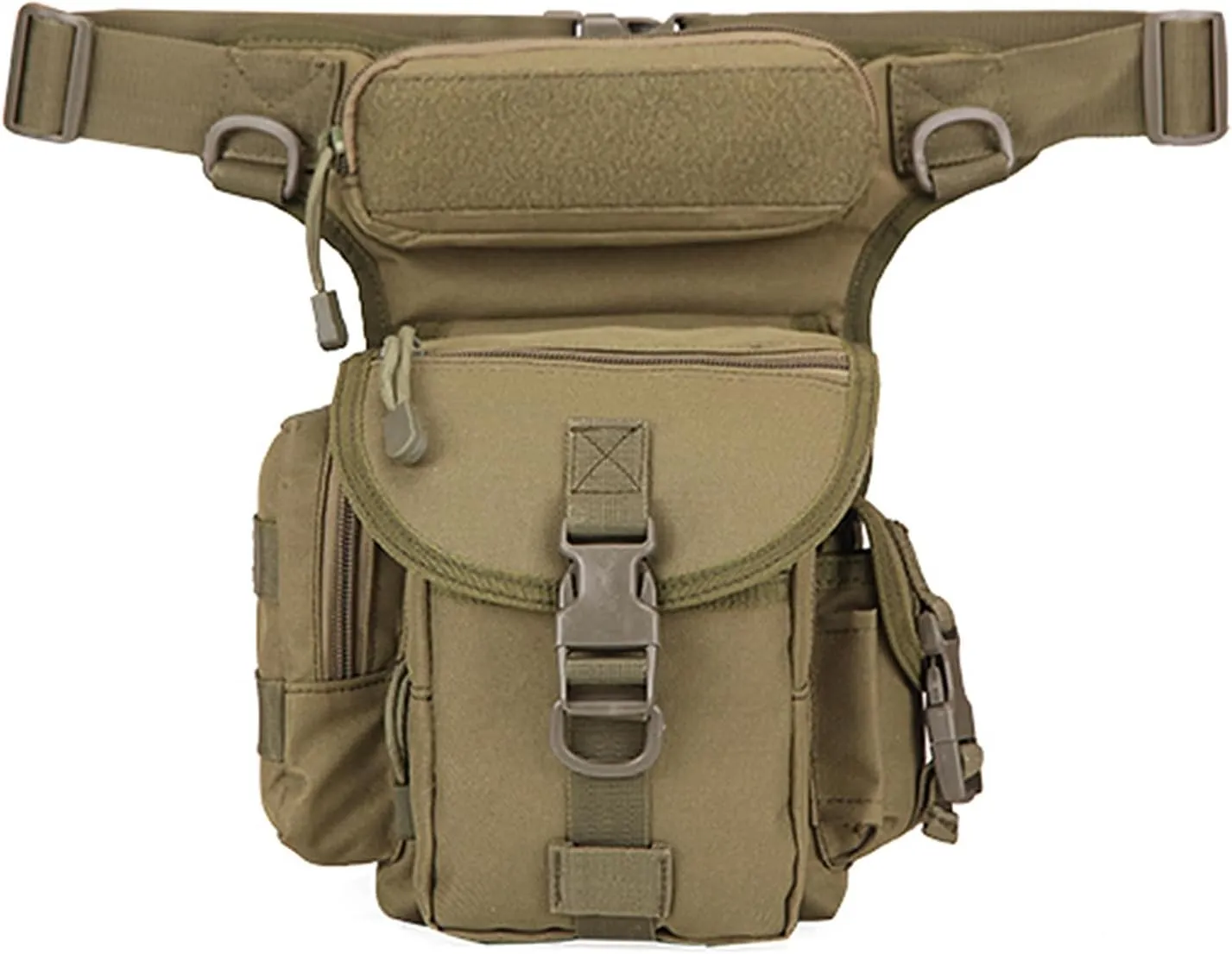 Fanny Pack With Water Bottle Holder, Hiking Gear Fishing Waist Bag Pouch Bag Hiking Fanny Pack for Running Walking Hiking Hydration Belt (Type Five)