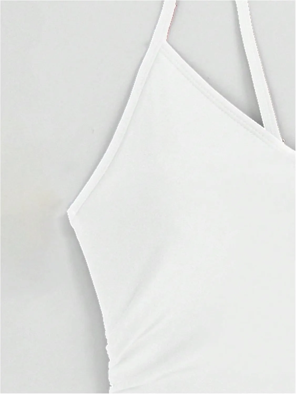 Floerns Women's Cut Out Ring Linked Cut Out Back One Piece Swimsuit Monokini