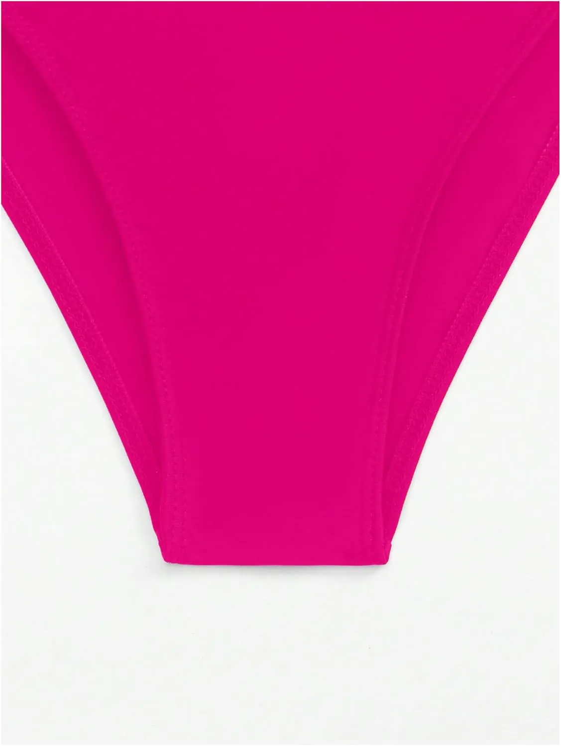 Floerns Women's Cut Out Ring Linked Cut Out Back One Piece Swimsuit Monokini